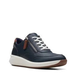 Clarks Un Rio Zip Navy Combination 12 Clarks Un Rio Zip Navy Combination -Clarks 26170213 W 2