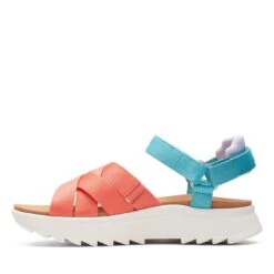 Clarks Dash Lite Cross Peach Combination 13 Clarks Dash Lite Cross Peach Combination -Clarks 26170426 W 5