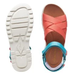 Clarks Dash Lite Cross Peach Combination 15 Clarks Dash Lite Cross Peach Combination -Clarks 26170426 W 7