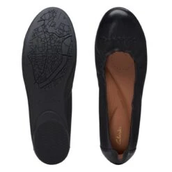 Clarks Rena Hop Black Leather 15 Clarks Rena Hop Black Leather -Clarks 26170587 W 7