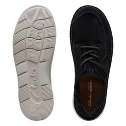 Clarks Colehill Seam Black Suede -Clarks 26170926 W 7
