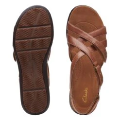 Clarks Kitly Go Light Tan Leather -Clarks 26170985 W 7