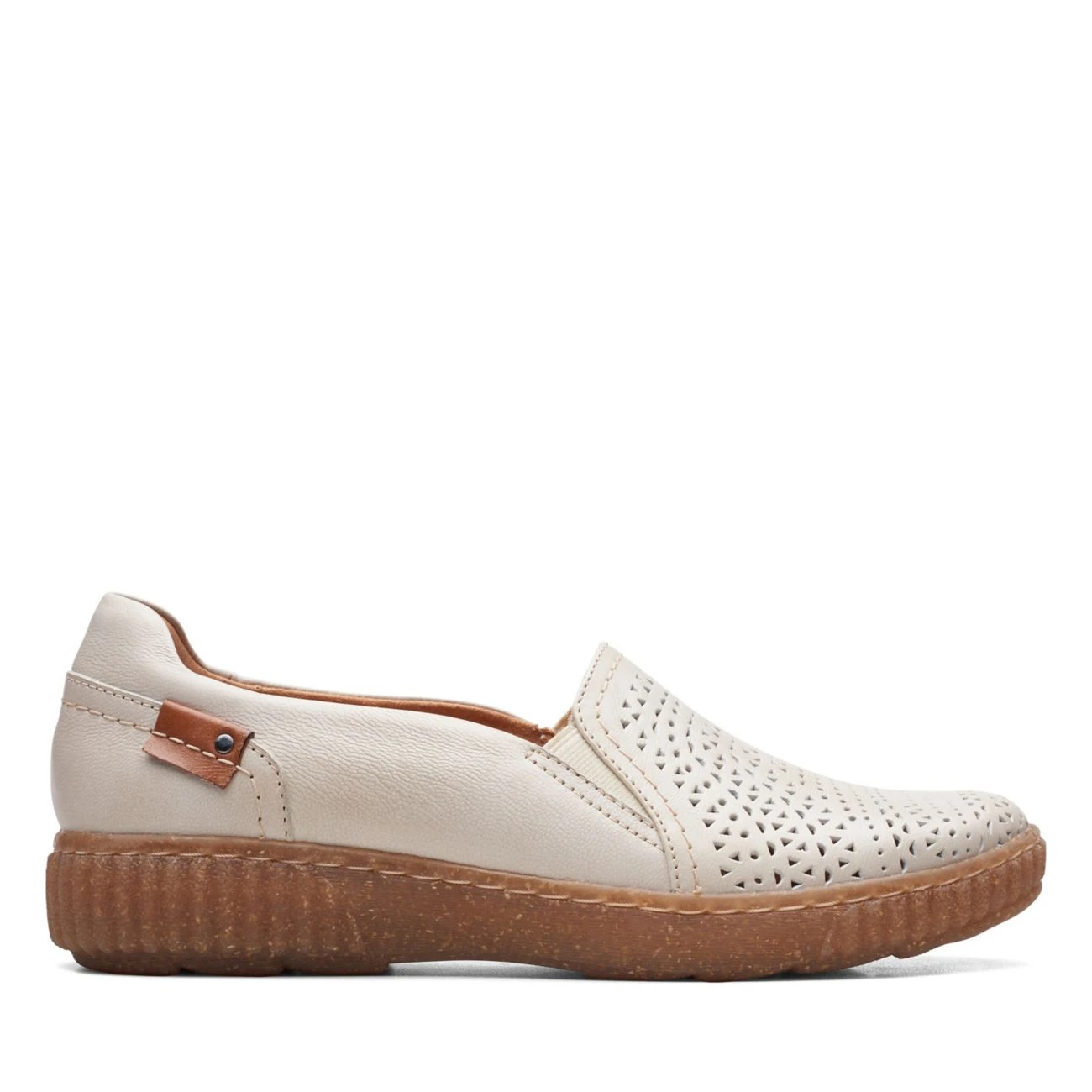 Clarks Magnolia Aster White Leather 3 Clarks Magnolia Aster White Leather