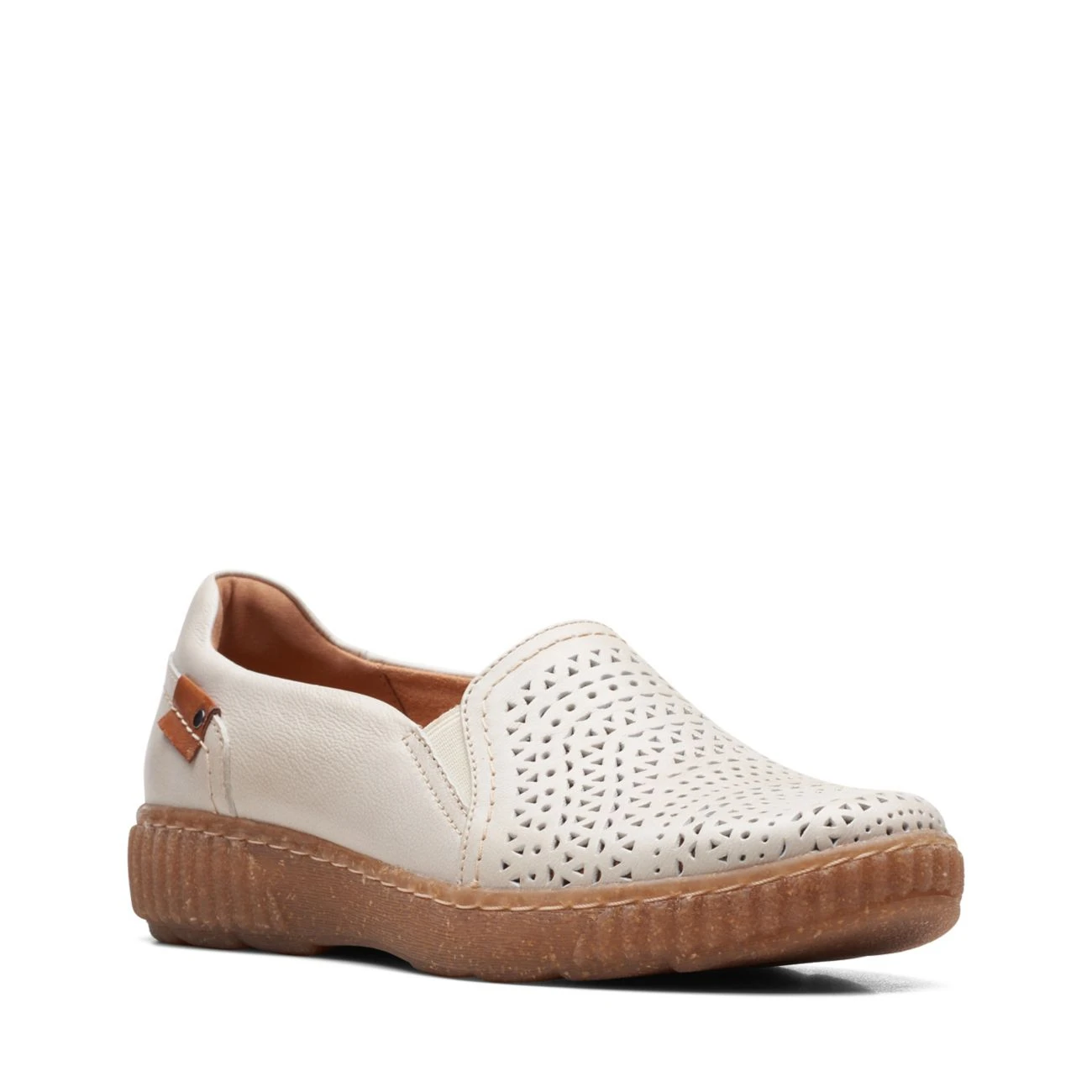 Clarks Magnolia Aster White Leather 4 Clarks Magnolia Aster White Leather - Image 2