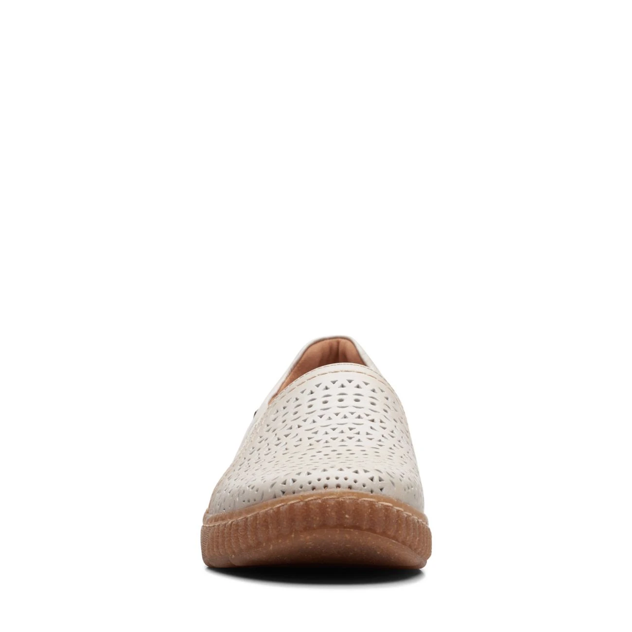 Clarks Magnolia Aster White Leather 5 Clarks Magnolia Aster White Leather - Image 3