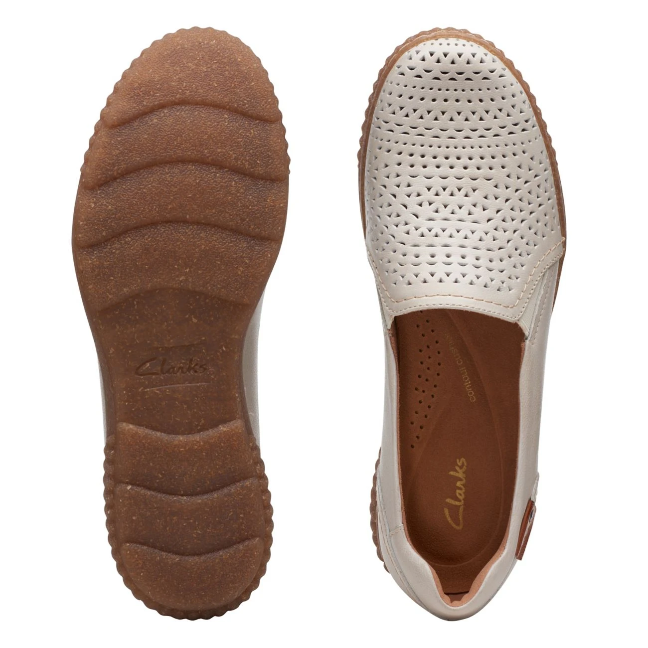 Clarks Magnolia Aster White Leather 9 Clarks Magnolia Aster White Leather - Image 7