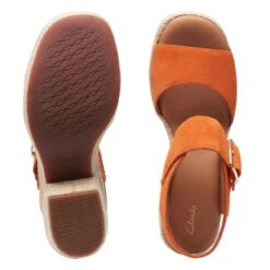 Clarks Kimmei Hi Strap Orange Suede 15 Clarks Kimmei Hi Strap Orange Suede -Clarks 26171010 W 7