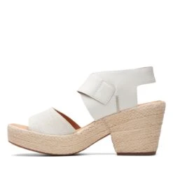 Clarks Kimmei Hi Strap White Combi -Clarks 26171012 W 5