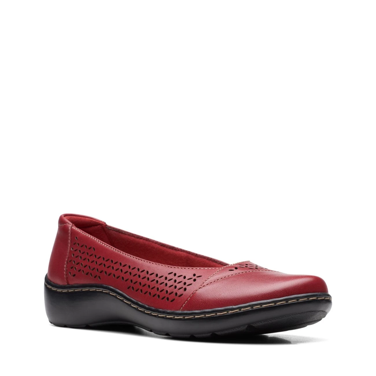 Clarks Cora Iris Red Leather 4 Clarks Cora Iris Red Leather - Image 2