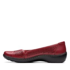 Clarks Cora Iris Red Leather 13 Clarks Cora Iris Red Leather -Clarks 26171165 W 5