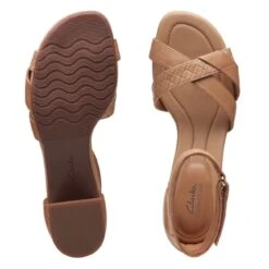 Clarks Desirae Lily Light Tan Leather 15 Clarks Desirae Lily Light Tan Leather -Clarks 26171173 W 7