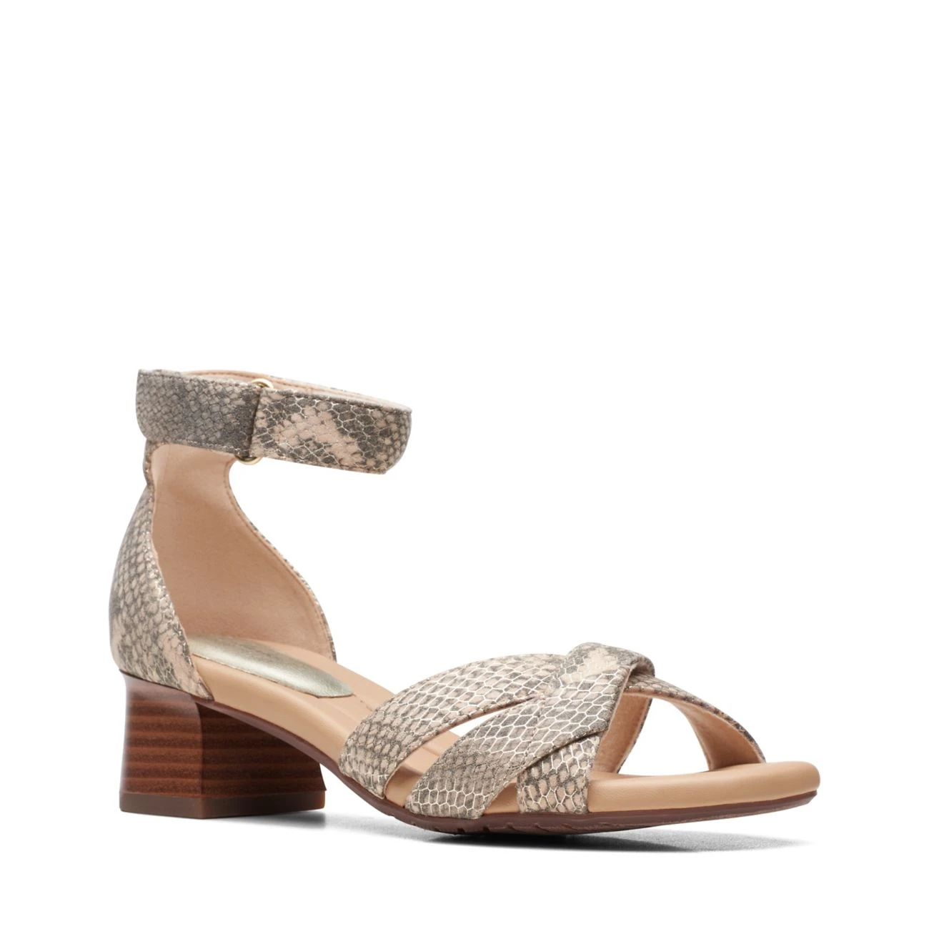 Clarks Desirae Lily Beige Metallic 4 Clarks Desirae Lily Beige Metallic - Image 2