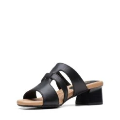 Clarks Desirae Palm Black Leather 12 Clarks Desirae Palm Black Leather -Clarks 26171178 W 4