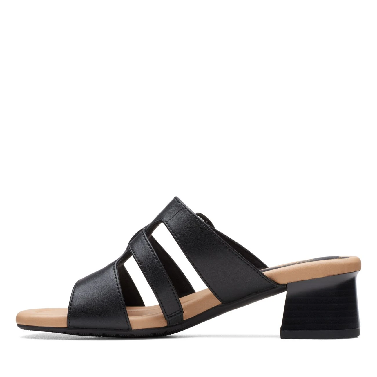 Clarks Desirae Palm Black Leather 7 Clarks Desirae Palm Black Leather - Image 5