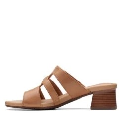 Clarks Desirae Palm Light Tan Leather 13 Clarks Desirae Palm Light Tan Leather -Clarks 26171179 W 5