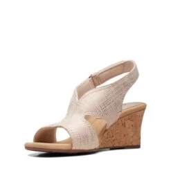 Clarks Kyarra Aster Sand Metallic 12 Clarks Kyarra Aster Sand Metallic -Clarks 26171236 W 4