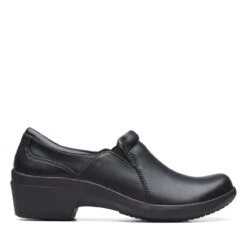 Clarks Talene Pace Black Leather