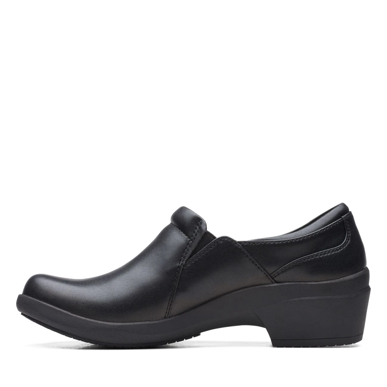 Clarks Talene Pace Black Leather 7 Clarks Talene Pace Black Leather - Image 5