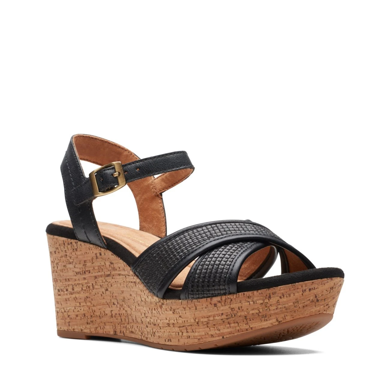 Clarks Elleri Plum Black Leather 4 Clarks Elleri Plum Black Leather - Image 2