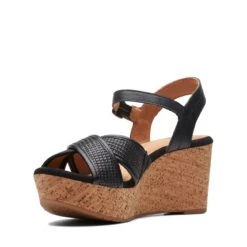 Clarks Elleri Plum Black Leather 12 Clarks Elleri Plum Black Leather -Clarks 26171439 W 4