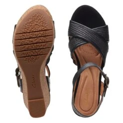 Clarks Elleri Plum Black Leather 15 Clarks Elleri Plum Black Leather -Clarks 26171439 W 7