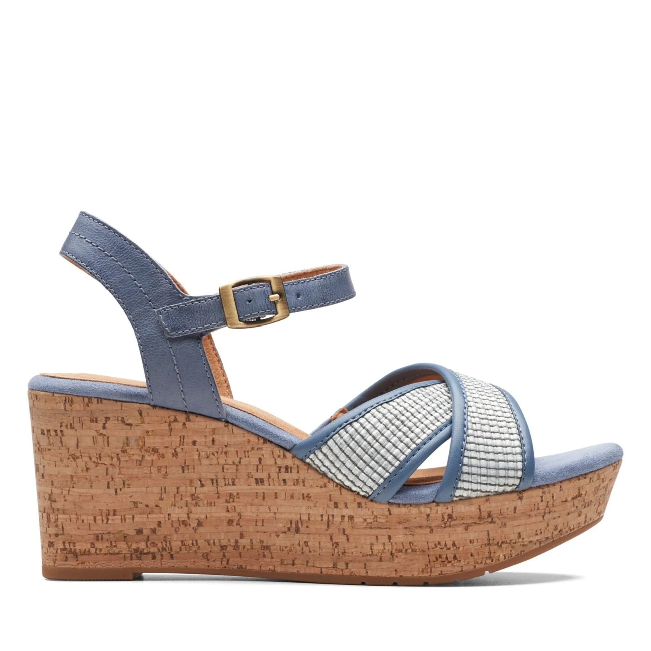 Clarks Elleri Plum Denim Blue Leather 3 Clarks Elleri Plum Denim Blue Leather