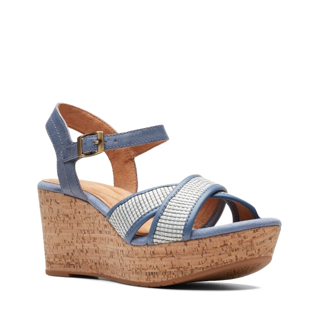 Clarks Elleri Plum Denim Blue Leather 4 Clarks Elleri Plum Denim Blue Leather - Image 2