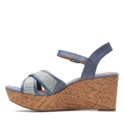 Clarks Elleri Plum Denim Blue Leather 13 Clarks Elleri Plum Denim Blue Leather -Clarks 26171440 W 5