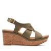 Clarks Elleri Rae Olive Nubuck 1 Clarks Elleri Rae Olive Nubuck -Clarks 26171446 W 1