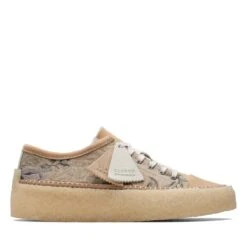 Clarks Caravan Low Tan Floral Txt