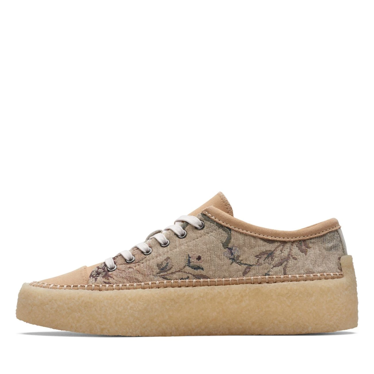 Clarks Caravan Low Tan Floral Txt 7 Clarks Caravan Low Tan Floral Txt - Image 5