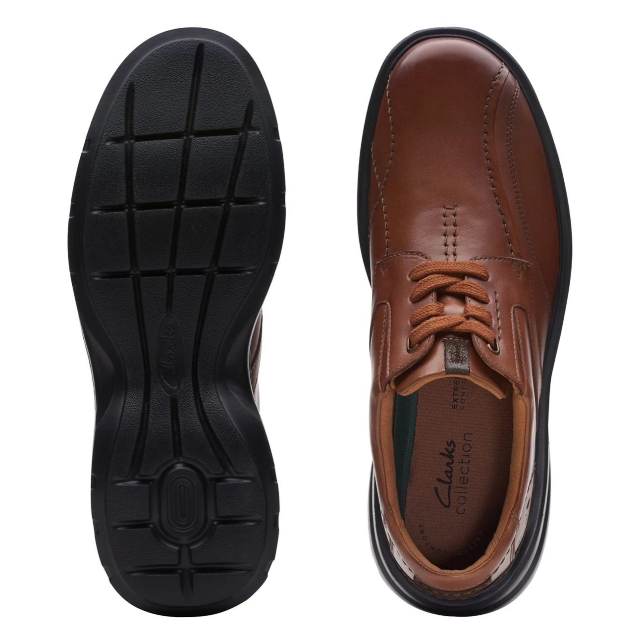 Clarks Gessler Lace Dark Tan Leather 9 Clarks Gessler Lace Dark Tan Leather - Image 7