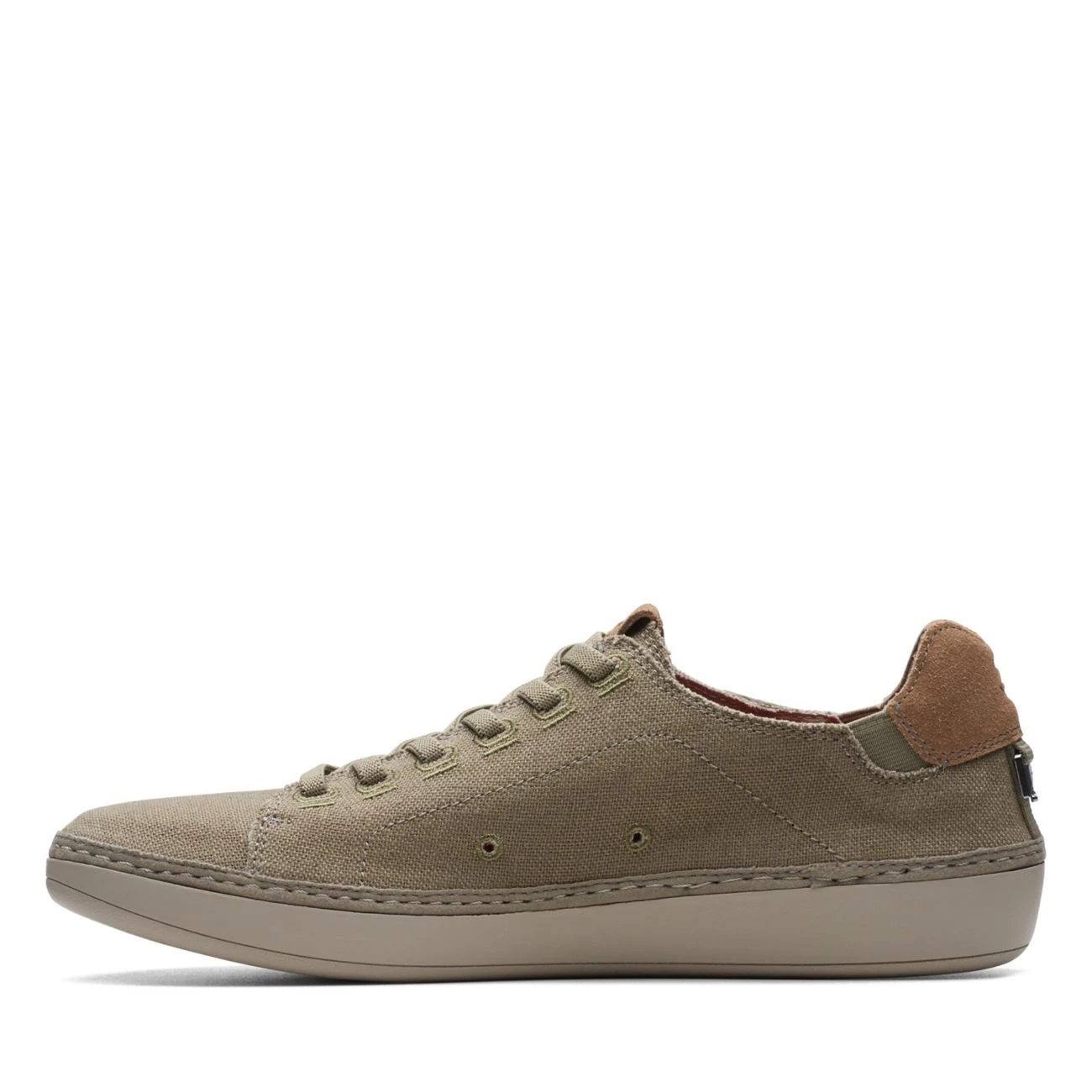 Clarks Higley Lace Olive Canvas 7 Clarks Higley Lace Olive Canvas - Image 5