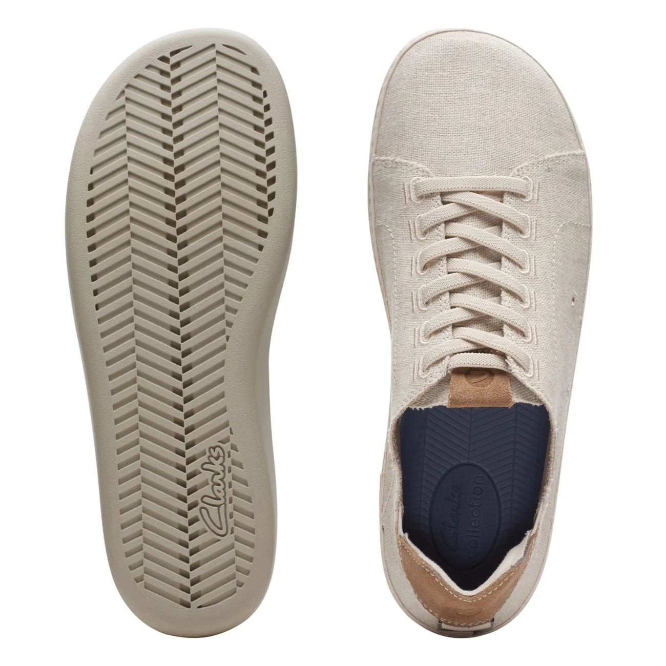 Clarks Higley Lace Sand Canvas 9 Clarks Higley Lace Sand Canvas - Image 7