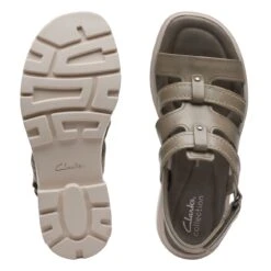 Clarks Coast Shine Olive Leather 15 Clarks Coast Shine Olive Leather -Clarks 26171726 W 7