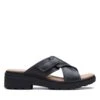 Clarks Coast Cross Black Leather -Clarks 26171732 W 1