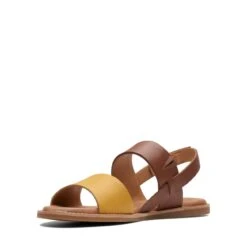 Clarks Karsea Strap Tan Combi -Clarks 26171873 W 4