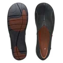 Clarks Un Loop Stride Black Nubuck -Clarks 26171927 W 7