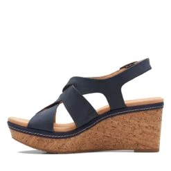 Clarks Elleri Rae Navy Nubuck -Clarks 26171961 W 5