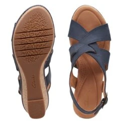 Clarks Elleri Rae Navy Nubuck -Clarks 26171961 W 7