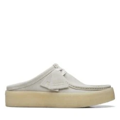 Clarks Wallabee Cup Lo Off White Suede