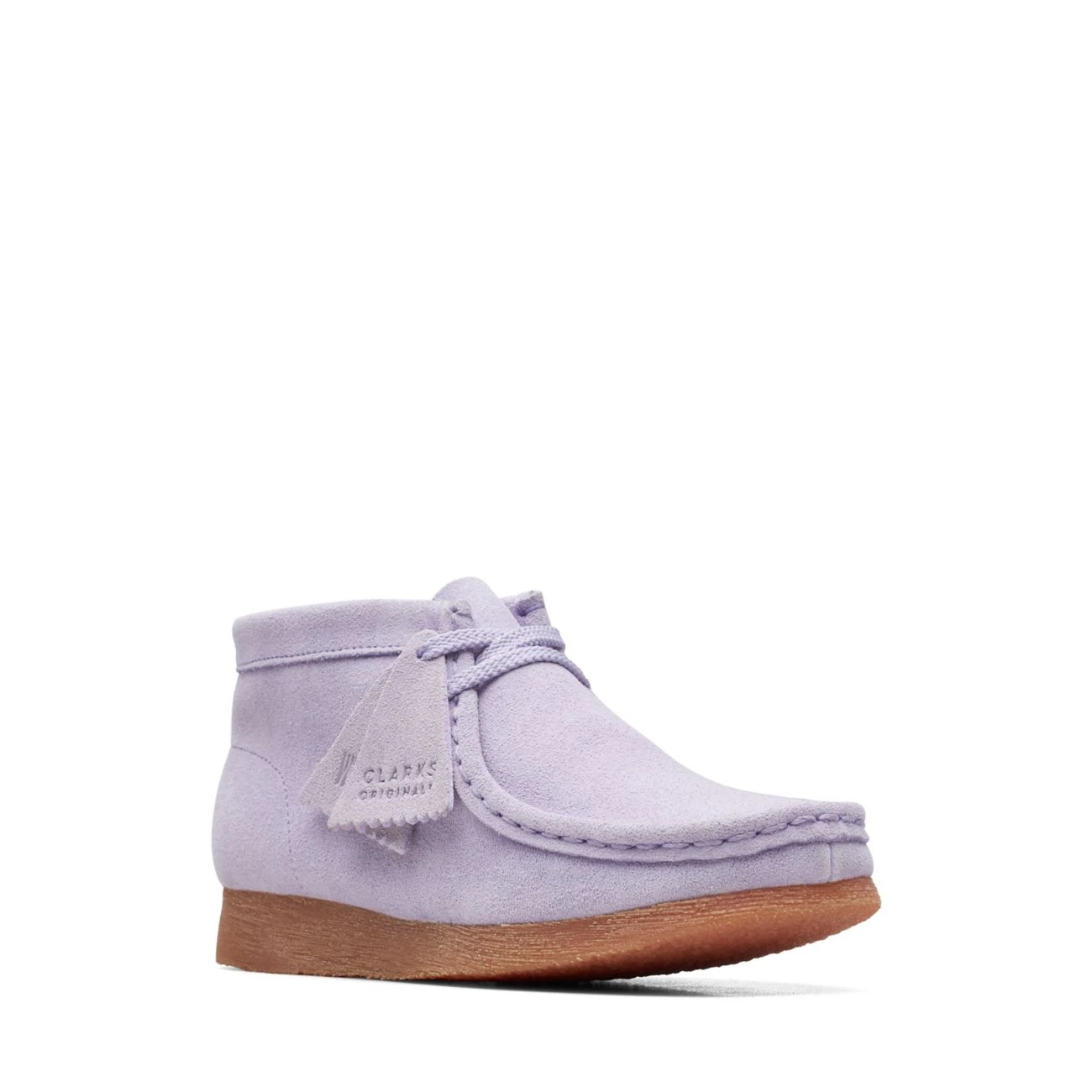 Clarks Wallabee Boot Older Lilac Suede 4 Clarks Wallabee Boot Older Lilac Suede - Image 2