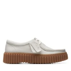 Clarks Torhill Bee Off White Leather