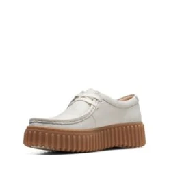 Clarks Torhill Bee Off White Leather -Clarks 26172085 W 4
