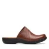 Clarks LAURIEANN EASE Dark Tan Leather 2 Clarks LAURIEANN EASE Dark Tan Leather -Clarks 26172239 W 1