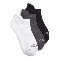 Clarks 3 Pack Solid Athletic Multicolour