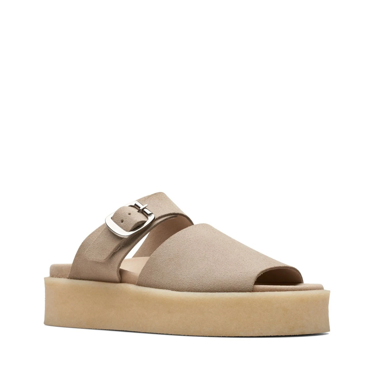 Clarks Crepe Slide Sand Suede 4 Clarks Crepe Slide Sand Suede - Image 2