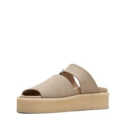 Clarks Crepe Slide Sand Suede 12 Clarks Crepe Slide Sand Suede -Clarks 26172568 W 4