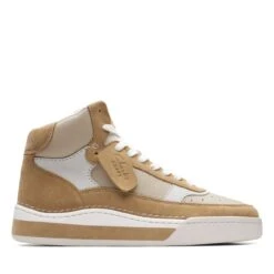 Clarks Craft Court Top Dark Sand Combi