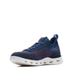 Clarks Nature X Go Navy Combination -Clarks 26172682 W 4